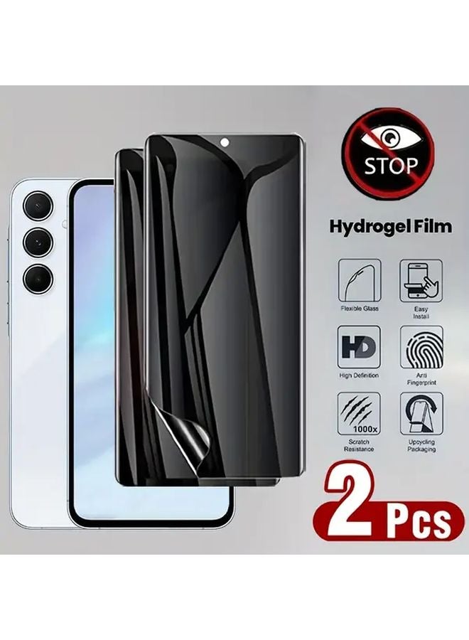 Samsung Galaxy A24 4G Anti Spy Privacy Screen Protector 2 Pack Easy Install Water Gel Film - Image 1